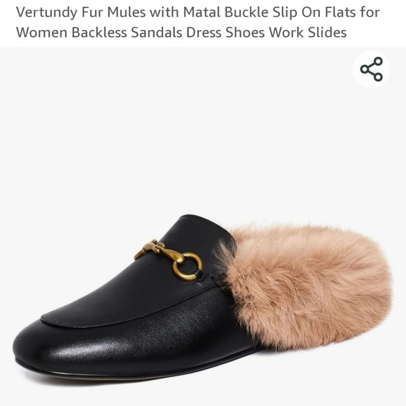 Vertundy Fur Mules 🖤 - Picture 2 of 16